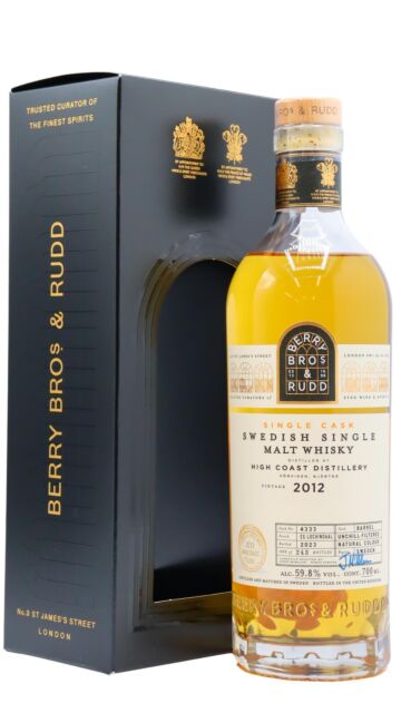 High Coast - Berry Bros & Rudd - Peated Single Cask #4333 2012 Whisky