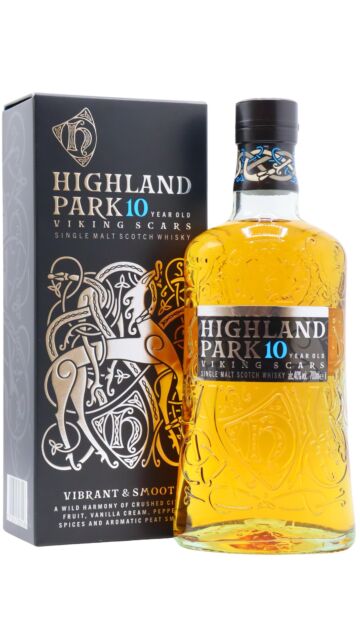 Highland Park - Viking Scars Single Malt Scotch 10 year old Whisky