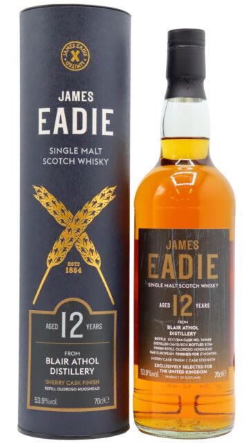 Blair Athol - James Eadie Single Oloroso Sherry Cask #369682 2011 12 year old Whisky