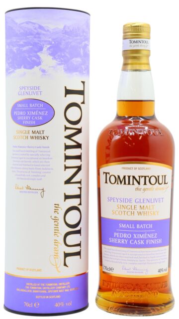 Tomintoul - Small Batch Pedro Ximenez Sherry Cask Finish Speyside Single Malt Scotch Whisky