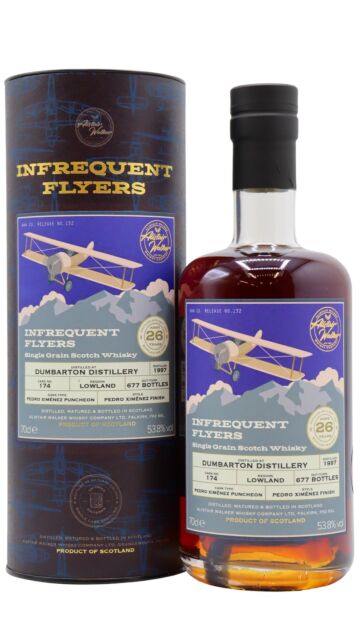 Dumbarton (silent) - Infrequent Flyers Single Pedro Ximenez Cask #174 1997 26 year old Whisky