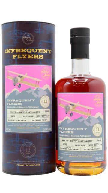 Miltonduff - Infrequent Flyers Single Oloroso Sherry Cask #5472 2012 11 year old Whisky