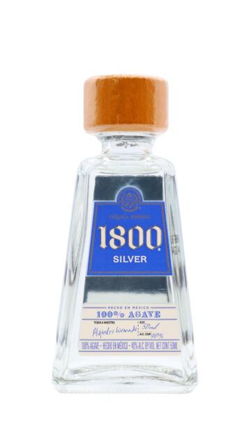 1800 - Silver Tequila Miniature