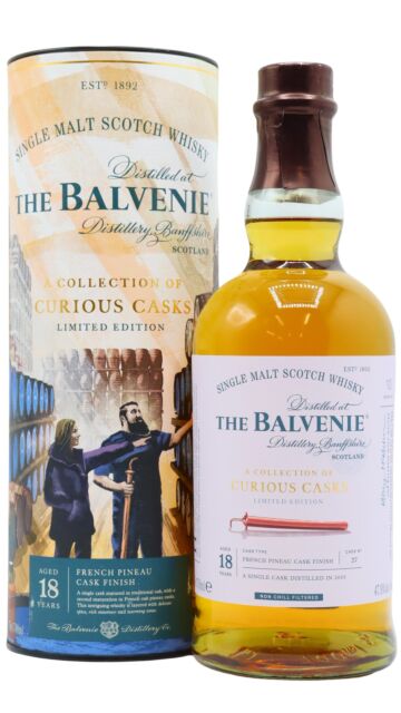 Balvenie - Curious Casks - French Pineau Single Malt Scotch 18 year old Whisky