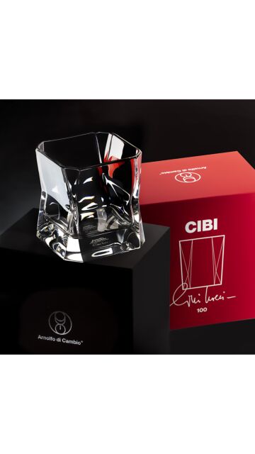 Cibi - Large Blade Runner Glass In Gift Box - Cini Boeri 100th Anniversary Limited Edition