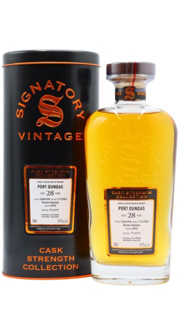 Port Dundas (silent) - Signatory Vintage Cask Strength Collection Single Cask #64932 1995 28 year old Whisky