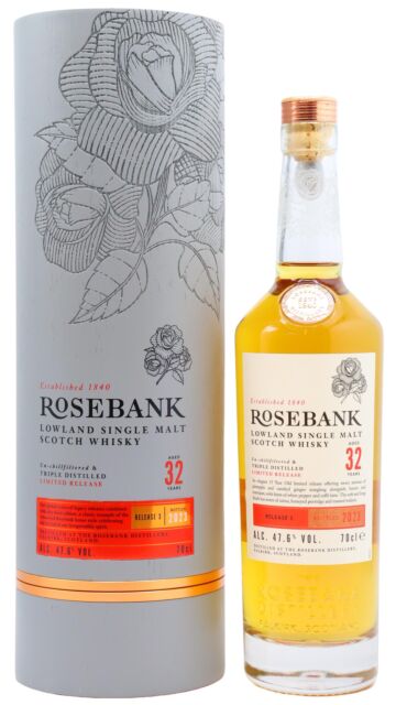 Rosebank (silent) - Release #3 Single Malt Scotch 1990 32 year old Whisky
