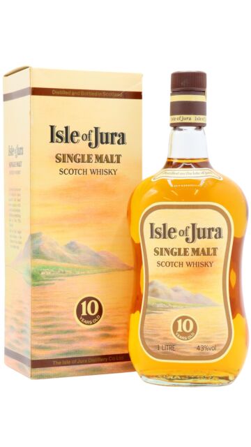Jura - Single Malt Scotch 10 year old Whisky (1980's Bottling) (1 Litre)