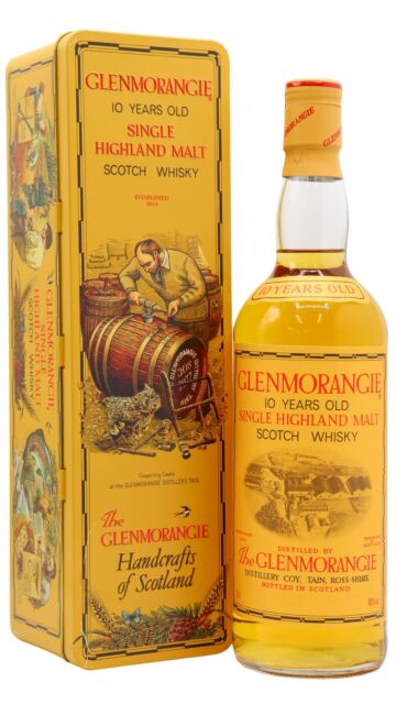 Glenmorangie - Highland Single Malt Scotch 10 year old Whisky (1980's Bottling) (75cl)