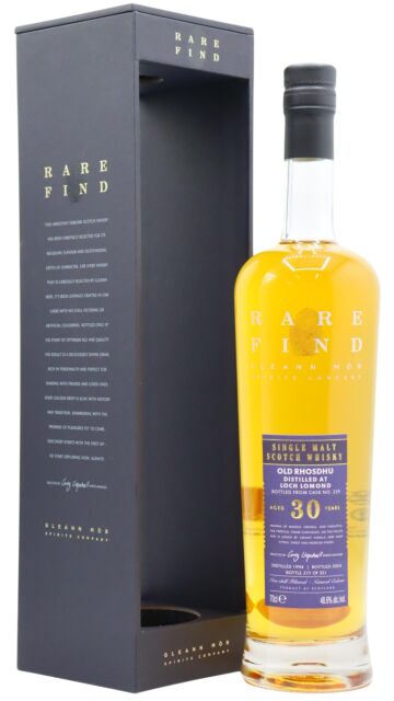 Loch Lomond - Old Rhosdhu - Gleann Mor Rare Find Single Cask #229 1994 30 year old Whisky
