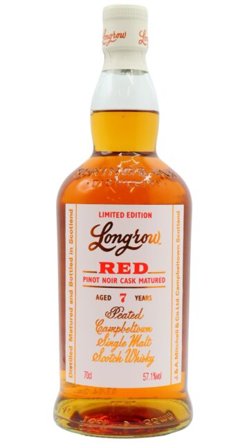 Longrow - 2024 Release Red Pinot Noir Cask Matured Campbeltown Single Malt Scotch 7 year old Whisky