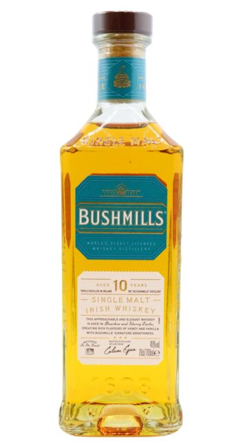 Bushmills - Irish Single Malt 10 year old Whiskey (Unboxed)