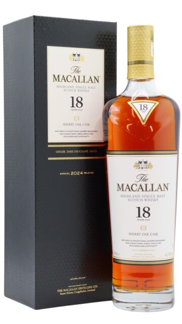 The Macallan - 2024 Release Sherry Oak Highland Single Malt Scotch 18 year old Whisky