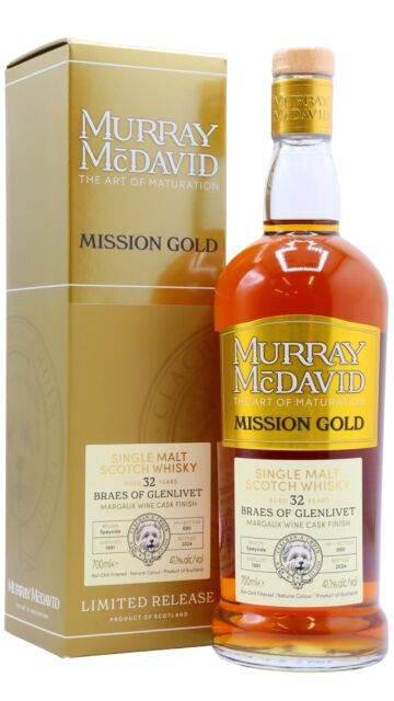 Braeval - Braes Of Glenlivet - Murray McDavid Mission Gold Series Margaux Red Wine Cask Finished 1991 32 year old Whisky