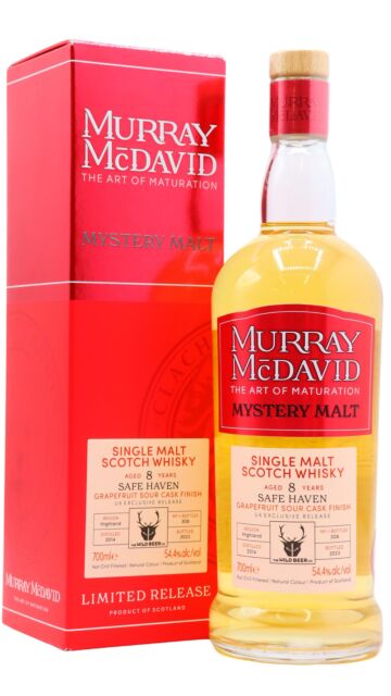 Murray McDavid - Safe Haven Mystery Malt - Grapefruit Sour Cask Finish Single Malt Scotch 2014 8 year old Whisky (UK Exclusive)