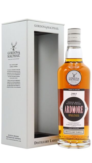 Ardmore - Gordon & MacPhail Distillery Labels Single Malt Scotch 2003 18 year old Whisky
