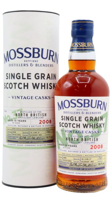 North British - Mossburn Vintage Cask Batch #37 2008 15 year old Whisky