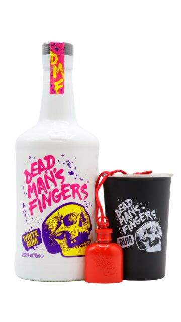 Dead Man's Fingers - White Rum (Includes Metal Cup & Mini Hip Flask)