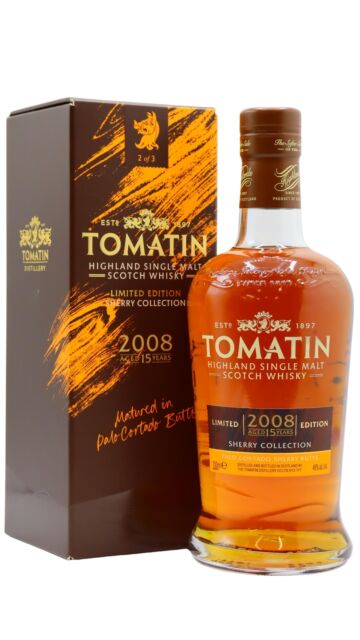 Tomatin - Sherry Collection - Palo Cortado Cask Highland Single Malt Scotch 2008 15 year old Whisky