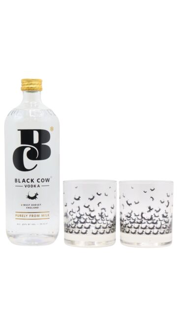Black Cow - Pure Milk Vodka (Includes Branded Glasses)