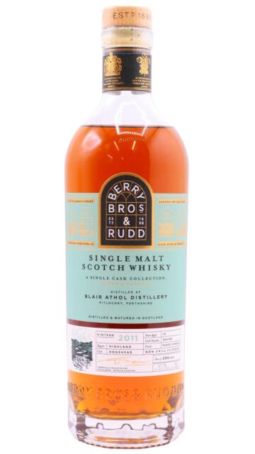 Blair Athol - Glens & Valleys - Berry Bros & Rudd Single Cask #304166 2011 12 year old Whisky