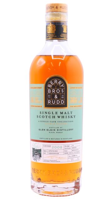 Glen Elgin - Glens & Valleys - Berry Bros & Rudd Single Cask #805333 2008 15 year old Whisky