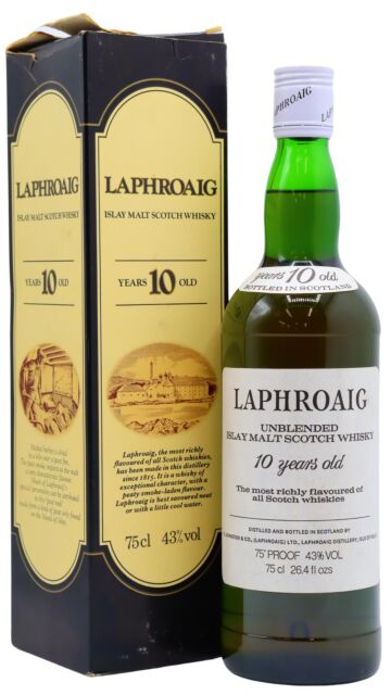 Laphroaig - Unblended Islay Scotch 10 year old Whisky