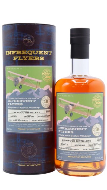 Linkwood - Infrequent Flyers Single Port Cask #804813 2008 15 year old Whisky