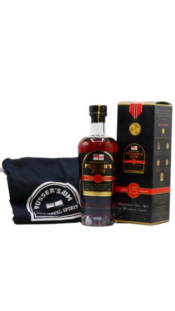 Pusser's - British Navy 15 year old Rum (Includes T-Shirt)