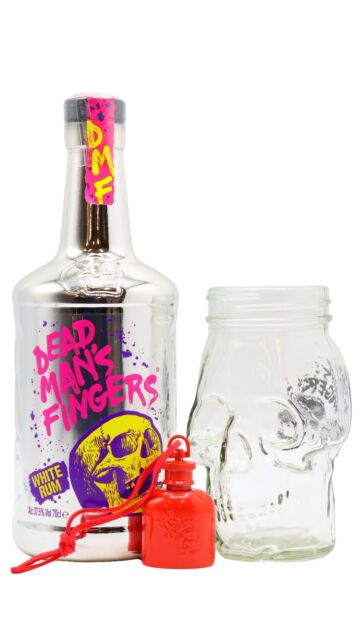 Dead Man's Fingers - Limited Edition White Rum (Includes Skull Glass & Mini Hip Flask)
