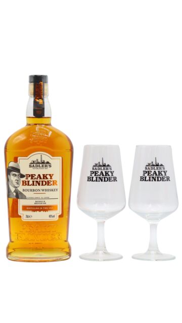 Peaky Blinder - Straight Bourbon Whiskey (Includes Branded Glasses)
