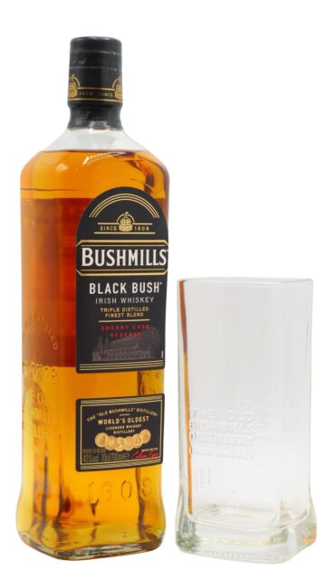 Bushmills - Black Bush Irish Whiskey (Includes Highball Glass)