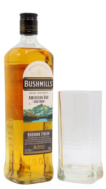 Bushmills - American Oak Cask Finish Irish Whiskey (Includes Highball Glass)