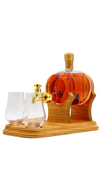 Alba Collection - Glasses & Mini Barrel Refillable Decanter Blended Scotch Whisky