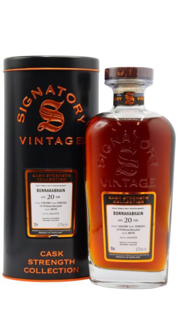 Bunnahabhain - Signatory Vintage Cask Strength Collection Single Cask #800190 2004 20 year old Whisky