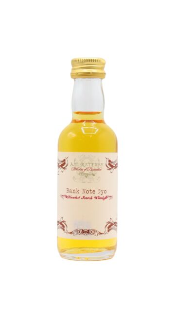 Bank Note - A.D. Rattray - Blended Scotch 5 year old Whisky Miniature