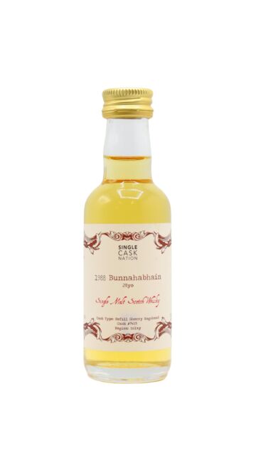Bunnahabhain - Single Cask Nation - Single Cask #7403 1988 28 year old Whisky Miniature