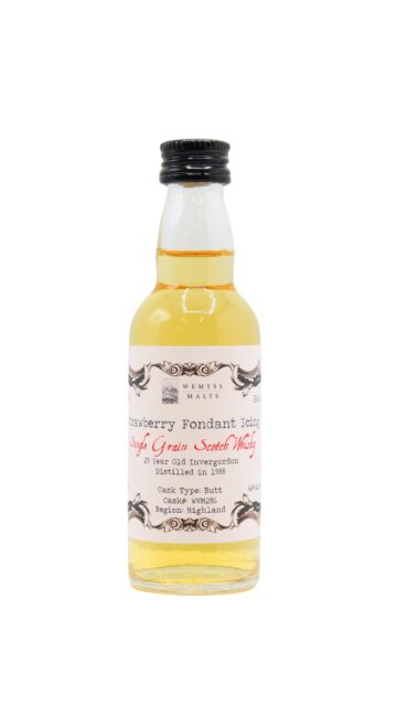 Invergordon - Wemyss Malts - Strawberry Fondant Icing 1988 29 year old Whisky Miniature