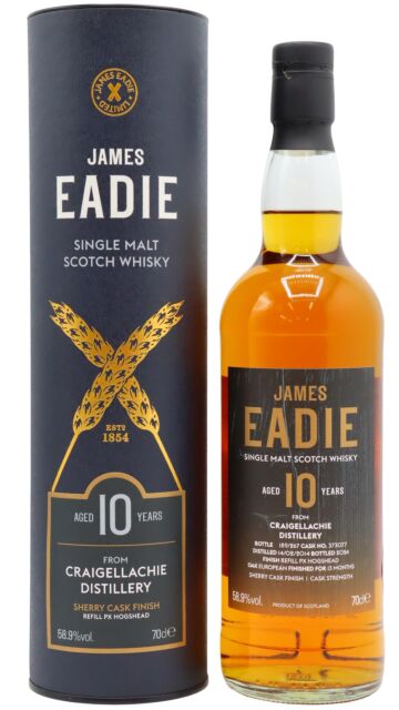 Craigellachie - James Eadie Single Oloroso Sherry Cask #373077 2014 10 year old Whisky