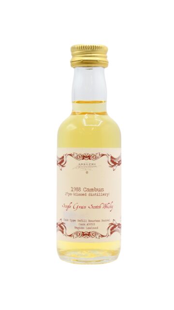 Cambus (silent) - Adelphi - Single Cask #59353 1988 27 year old Whisky Miniature