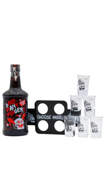 Dead Man's Fingers - Halloween 2024 Edition Spiced Rum (Includes Shot Paddle & Glasses)