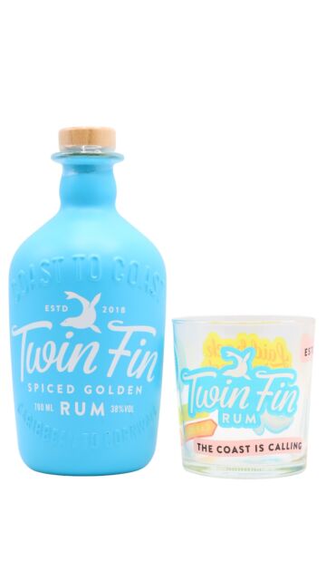 Twin Fin - Spiced Golden Rum (Includes Branded Glass)
