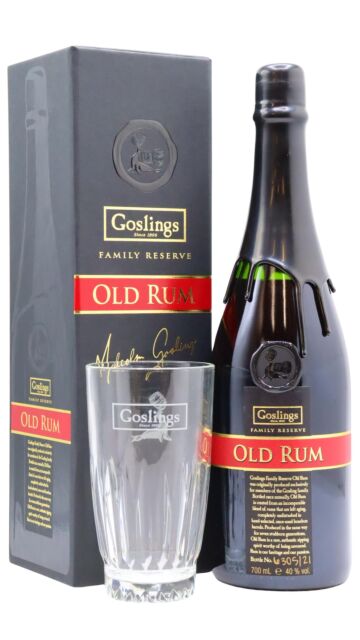 Goslings - Family Reserve Old Rum (Includes Highball Glass)