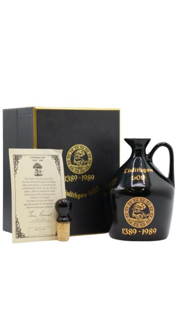 Linlithgow (silent) - 600th Anniversary Of Linlithgow Burgh Ceramic Decanter 10 year old Whisky