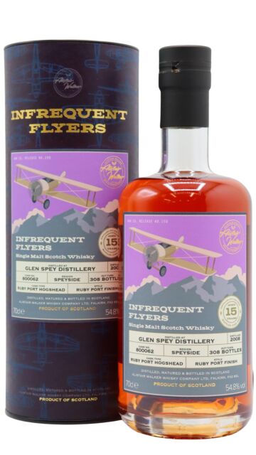 Glen Spey - Infrequent Flyers Single Port Cask #800062 2008 15 year old Whisky