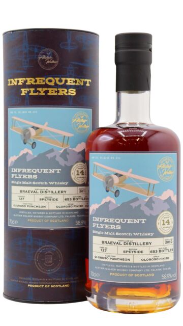 Braeval - Infrequent Flyers Single Oloroso Sherry Cask #127 2010 14 year old Whisky