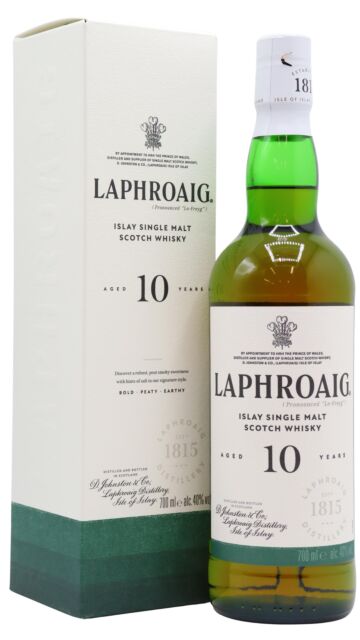 Laphroaig - Islay Single Malt Scotch 10 year old Whisky
