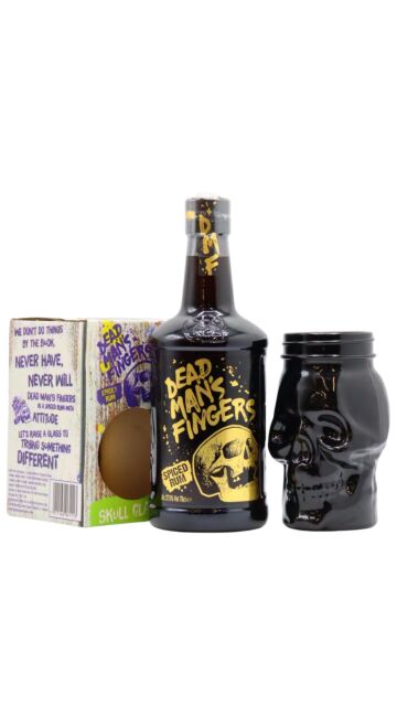 Dead Man's Fingers - Spiced Rum (Includes Black Skull Glass)