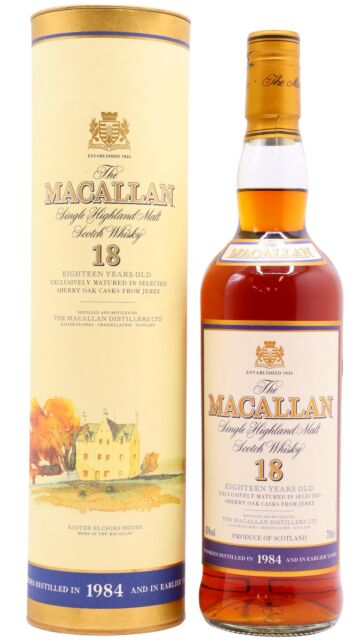 The Macallan - 2002 Release Sherry Oak Highland Single Malt Scotch 1984 18 year old Whisky