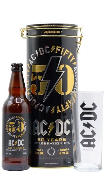 AC/DC - 50 Years Celebration IPA Version #2 Beer Gift Pack